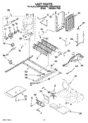 UNIT PARTS Diagram and Parts List for KSRX22FSST03  KitchenAid Refrigerator