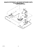 BLEACH, DETERGENT AND RINSE DISPENSER Diagram and Parts List for LSE9355BQ0  Whirlpool Washer