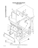 FRAME AND TANK Diagram and Parts List for KUDA220T1  KitchenAid Dishwasher