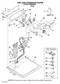 TOP AND CONSOLE PARTS Diagram and Parts List for MED5700TQ0  Maytag Dryer