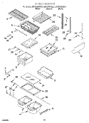 SHELF, OPTIONAL Diagram and Parts List for KBRS22KGWH1  KitchenAid Refrigerator