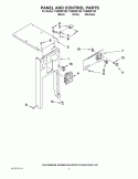 PANEL AND CONTROL PARTS Diagram and Parts List for TU950QPXQ0  Whirlpool Trash Compactor
