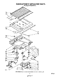 COMPARTMENT SEPARATOR Diagram and Parts List for ET18MKXPWR5  Whirlpool Refrigerator