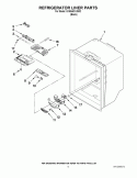 REFRIGERATOR LINER PARTS Diagram and Parts List for GX5SHDXVB02  Whirlpool Refrigerator