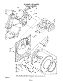 BULKHEAD Diagram and Parts List for LG5801XSW1  Whirlpool Dryer