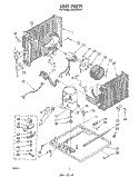 UNIT Diagram and Parts List for CAW19D2A1  Whirlpool Air Conditioner