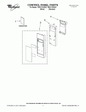 CONTROL PANEL PARTS Diagram and Parts List for YMH2175XSS4  Whirlpool Microwave