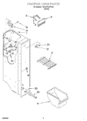 FREEZER LINER Diagram and Parts List for 7ED20TQXFW02  Whirlpool Refrigerator