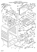 LINER Diagram and Parts List for KTRS21KDAL05  KitchenAid Refrigerator