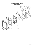 CONTROL PANEL Diagram and Parts List for MH6700XM3  Whirlpool Microwave