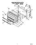 FREEZER DOOR Diagram and Parts List for TT20BKXAN00  Whirlpool Refrigerator