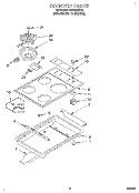 COOKTOP Diagram and Parts List for RS610PXYH2  Whirlpool Range