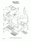 SHELF PARTS Diagram and Parts List for GX5SHTXVY02  Whirlpool Refrigerator