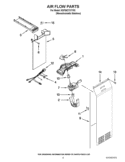 AIR FLOW PARTS Diagram and Parts List for KSF26C7XYY03  KitchenAid Refrigerator