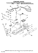 CONTROL PARTS Diagram and Parts List for MSD2269KEW00  Whirlpool Refrigerator
