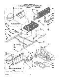 UNIT Diagram and Parts List for RT20AKXAW00  Roper Refrigerator