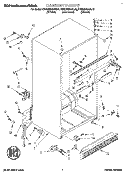 CABINET Diagram and Parts List for KTRS22MABL10  KitchenAid Refrigerator