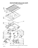 COMPARTMENT SEPARATOR Diagram and Parts List for ET16AKXRWR3  Whirlpool Refrigerator
