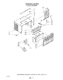 CABINET Diagram and Parts List for AR0500XW0  Whirlpool Air Conditioner