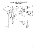 PANEL AND CONTROL Diagram and Parts List for TU8100XTP1  Whirlpool Trash Compactor