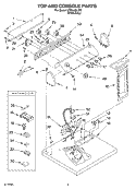 SECTION Diagram and Parts List for LEB6400LW0  Whirlpool Dryer