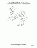 Part Location Diagram of WPW10250017 Whirlpool Control Panel with Touchpad - Bisque