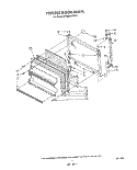 FREEZER DOOR Diagram and Parts List for RT18BKXWW00  Roper Refrigerator