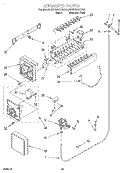 ICEMAKER, LIT/OPTIONAL Diagram and Parts List for KSRB25QGBL01  KitchenAid Refrigerator
