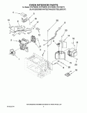 OVEN INTERIOR PARTS Diagram and Parts List for GT4175SPS3  Whirlpool Microwave