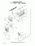 ICEMAKER PARTS Diagram and Parts List for 7WSC19D2XS00  Whirlpool Refrigerator