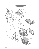 FREEZER LINER Diagram and Parts List for JWARG481PW01  Whirlpool Refrigerator