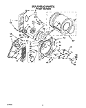 SECTION Diagram and Parts List for TEDL640AN0  Whirlpool Dryer