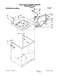 TOP AND CABINET, LIT/OPTIONAL Diagram and Parts List for KAWE777BWH0  KitchenAid Washer