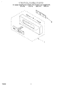 CONTROL PANEL, LITERATURE Diagram and Parts List for KEBS207DBL6  KitchenAid Wall Oven