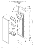 REFRIGERATOR DOOR Diagram and Parts List for KSRB25QDBL00  KitchenAid Refrigerator