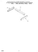 MICROWAVE COMPARTMENT Diagram and Parts List for GMC305PDB2  Whirlpool Microwave Oven Combo
