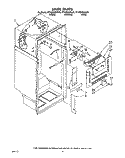 LINER Diagram and Parts List for RT18BKXXW00  Roper Refrigerator