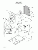 UNIT PARTS Diagram and Parts List for ZDIS150WSSD  Whirlpool Ice Maker