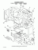 CHASSIS PARTS Diagram and Parts List for YKERS208XB1  KitchenAid Range