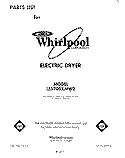 SECTION Diagram and Parts List for LE5700XMW2  Whirlpool Dryer