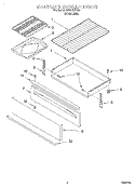 DRAWER AND BROILER, OPTIONAL Diagram and Parts List for GS395LEHS0  Whirlpool Range