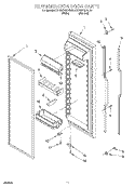 REFRIGERATOR DOOR Diagram and Parts List for KSCS27QFWH01  KitchenAid Refrigerator