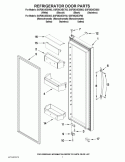 REFRIGERATOR DOOR PARTS Diagram and Parts List for GSF26C4EXB02  Whirlpool Refrigerator