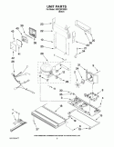 UNIT PARTS Diagram and Parts List for KRFC90100B3  KitchenAid Refrigerator