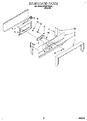 BACKGUARD Diagram and Parts List for SF330PEWN4  Whirlpool Range