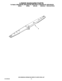 LOWER WASHARM PARTS Diagram and Parts List for WDF510PAYS0  Whirlpool Dishwasher