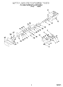 MOTOR AND ICE CONTAINER Diagram and Parts List for KSBS20QEWH2  KitchenAid Refrigerator