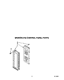 MICROWAVE CONTROL PANEL Diagram and Parts List for KEMS377XBL2  KitchenAid Microwave Oven Combo