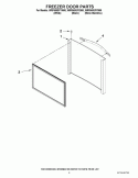 FREEZER DOOR PARTS Diagram and Parts List for WRF560SFYM00  Whirlpool Refrigerator