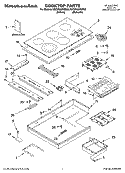 COOKTOP PARTS, OPTIONAL PARTS Diagram and Parts List for KECV568RSS00  KitchenAid Cooktop